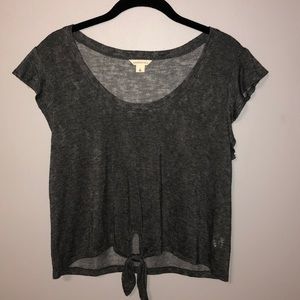 Heather grey crop top